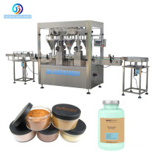 JB-FX2 Full automatic dry powder bottling machine cans bottling filler for spices powder cosmetics filling packing machine